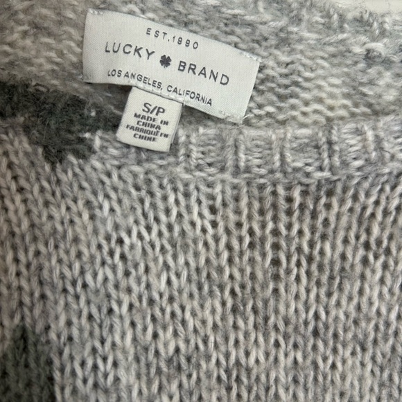 Lucky Brand Floral Gray Sweater - Picture 3 of 3